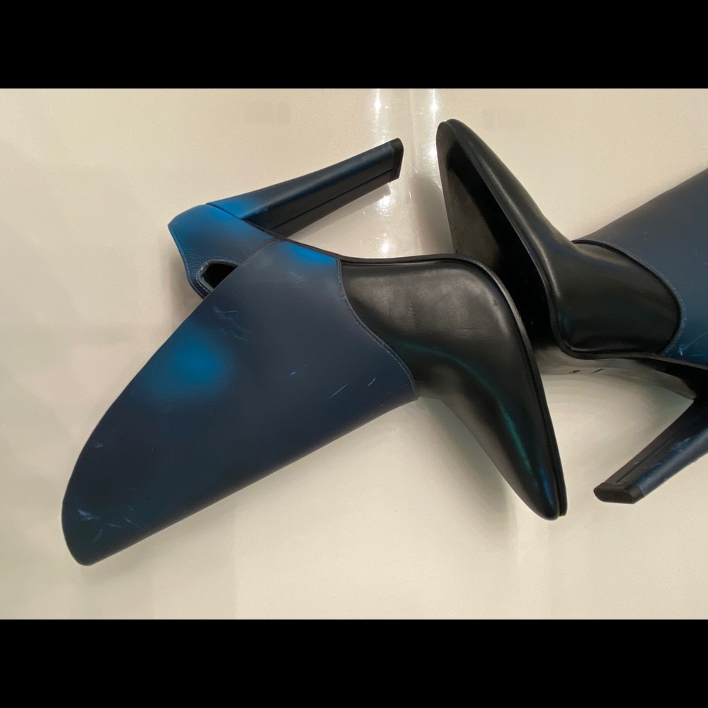ALEXANDER WANG heat sensitive blue mules heels - Picture 10 of 16